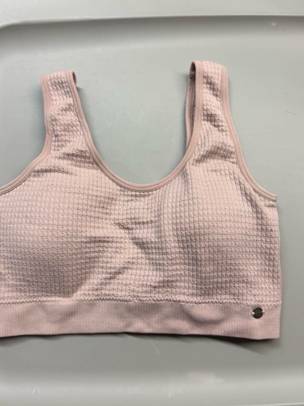 Lucky Brand Waffle Knit Bralette - Light Pink